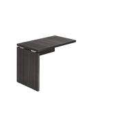 Retour suspendu Shiny L 100 x P 60 cm plateau noir ébène piétement plein bois - - Bruneau