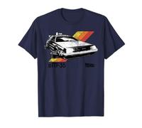 Retour vers le futur 35ème rétro à rayures DeLorean T-Shirt