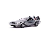Retour Vers Le Futur Ii - Réplique Hollywood Rides Métal 1/24 Delorean Time Machine