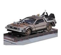 Retour vers le Futur III DeLorean LK Coupe 1981 Railroad Version 1/18 métal G
