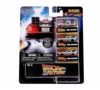 Jada Toys 253251002 - Lot de 3 Voitures de Collection Nano - Time Machine 1-3, 4 cm, à partir de 3 Ans