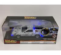 Retour vers le Futur Temps Machine Givré Fonctionne Lumières 1:24 Jada 36145