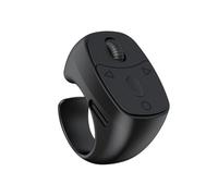 Retourneur de page automatique pour téléphone portable, anneau Bluetooth, télécommande selfie, vidéo (noir)