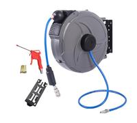 Rétractable à air, pour compresseur d'air, bobine rétractable automatique de 15 mètres, air avec pivot pour atelier de garage
