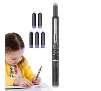 Rétractable - à pression avec 5 sacs d'encre | pointe fine 0,38 mm pour Journaling Presse-papiers Esquisses Brouillons École Bureau