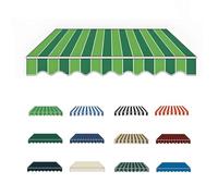 Retractable Awning Fabric Replacement, Outdoor Patio Canopy Waterproof Polyester Sun Shade Shelter Cover - Ideal for Balcony & Commercial Cafe(F,13x10ft)