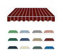 Retractable Awning Fabric Replacement, Outdoor Patio Canopy Waterproof Polyester Sun Shade Shelter Cover - Ideal for Balcony & Commercial Cafe(G,16x6.5ft)