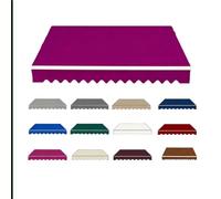 Retractable Awning Fabric Replacement, Outdoor Patio Canopy Waterproof Polyester Sun Shade Shelter Cover - Ideal for Balcony & Commercial Cafe(A,12x8ft)