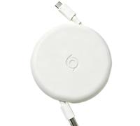 Retractable Cable Organizer - Auto-Retracting Data Cord Holder, Desktop | Compact Compact Design, Internal Spring Mechanism, Universal Cable Compatibility, for Office & Home, Prevents Tangles & Clutt