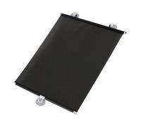 Retractable Car Sun Shade - Self Retracting Windshield Shield, Heat Resistant Vacuum Suction Mount, Reflective Aluminum Thermal Barrier, Hand Quick Store Cover, Adjustable Fit | for SUV