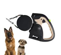 Retractable Dog Lead, 3 mètres rétractables Pet Lead, Wear-Resistant Pet Lead, Portable Dog Cord, Hiking Pet Leads 16,5 x 3,8 x 12,2 cm