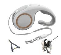 Retractable Dog Lead, Pet Walking Rope with Anti-Slip Handle, Reflective Puppy Jogging Leash for Outdoor Walks, Traction Tool Dogs, Extendable Nylon, 7.09x4.13x1.57 inches