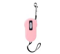 Retractable Dog Leash Heavy Duty | Smooth Function Lock & Reflective Tape for Night Security | Nylon Leash for Large Dogs/Walking/Hiking | Secure Grip Handle, 2 Meter Length (Pink)