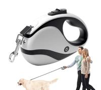 Retractable Dog Leashes, Rechargeable Flashlight Pet Leash, Traction Tape Ergonomic Handle, Safe Walking Harness Rope for Outdoor Activities, Night Walks, Training, Travel, 1.97x4.72x7.09 inches