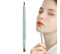 Retractable Double End Lip Brushes, Lipstick Makeup Liner Applicator, Multi-Functional Lip Stick Brush with Cap, for Gloss, Eyeshadow, Creams, Professional Makeup, Travel-Friendly, Cosmetic