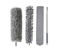 Retractable Duster, Microfiber Extendable Mop, Flexible Cleaning Tool with Telescopic Handle, Household Dust Collector for Home, Apartment, Offices, Kitchen, Bathroom, Ceiling, Tile and Baseboard