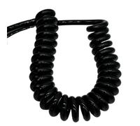 Rétractable Élastique Câble blindé spiralé 20 AWG à 4 conducteurs, finition mate, fil télescopique de 0,5 mm² Télescopique Bobine(Stretch 12 Meters)