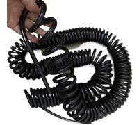 Rétractable Élastique Câble électrique à ressort spiralé carré à 3 conducteurs de 2,5 mm, gaine 13 AWG, flexible et étiré Télescopique Bobine(Stretch 4 meters)