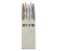 Retractable Fine Point Gel Pens, 5 Piece Quick Dry Rollerballs Set, Soft Touch Writing Gear, Professional Journaling Tools, Smooth Ink Office Supplies