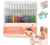 Retractable Glitter Gel Pen Set, Quick-Drying Sparkle Pen Set，24Pcs | Glitter Gel Pens,Vibrant Glitter Ink,Smooth Fine Point,Sparkle Art Pens,Vibrant Glitter Gel Pen Set for Journaling & Drawin
