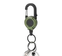 Retractable Keychain Reel, Magnetic Lock Carabiner Clip, Badge Holder Extension Tool, Heavy Duty Pull Cord Organizer Accessory Secure Key Carrier for Nurse Men Student Women Car Work Backpack Use