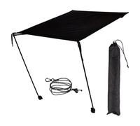 Retractable Patio Awning Retractable Awning Beach Umbrellas - Aluminum 420D | Waterproof UV Resistant Polyester 84x70cm, Portable Sun Shade Canopy | Retractable Patio Awning | For Hiking Travel Picnic