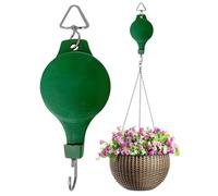 Retractable Plant Hanger - Pulleys for Hanging Plants | Easy To Raise And Lower | Adjustable Planter Container Watering Holder For Birds Feeder Garden Baskets Grow Lights Outdoor Indoor Pots