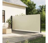 vidaXL Auvent latéral rétractable, brise-vue de jardin & écran de protection — Crème 180x500 cm