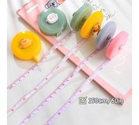 Retractable Tape Measure For Kids 60"" 5ft Mini Tape Measure Soft Cute Mini Tape Measure For Custom Sewing