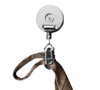 Retractable Towel Clip - Multifunction Adhesive Wall Mount, Drill-Free Dishwasher Towel Holder with Push-to-Lock Grip, Heavy Duty Metal Hanger for Bedroom Bathroom, Organizer for Kitchen Cupboard