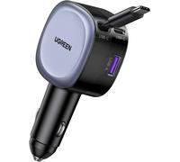 Retractable Usb C Cigarette Lighter Charger 75w Pps Pd Qc 3.0 Car Charger Fast Charge Compact Compatible With Iphone 16 Plus Pro Max 15 14 13 Macbook Pro Air Ipad Galaxy S24 Ultra S23