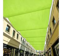 Rétractable Vague Toile d'ombrage 280 x 600 cm Protection UV, Anti-Déchirure, Coupe-Vent, Imperméable Toile Ombrage Tissue UV Protection avec Cordes pour Terrasse Jardin, Vert Tendre