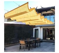 Rétractable Vague Voiles D'ombrage,Voile d'Ombrage à Vagues en Forme de U,Auvent à Vagues,Couverture d'Ombre Filtrant La Lumière, Respirant,pour L'extérieur Jardin Patio (Size : W1.5*L6m/W4.92*L19.68