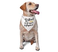 Retraité 2023 Pas Mon problème Plus Bandanas pour Chien Écharpe pour Animaux de Compagnie Triangle Bavoir Chats Foulard réglable Accessoires pour Petit Moyen Grand Chiot