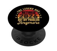 Retraité 2026, ce n'est plus mon problème, papa, homme de retraite drôle PopSockets PopGrip Adhésif