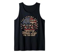Retraite 2026 Drapeau américain Retired I Worked Whole Life for This Débardeur