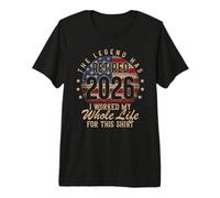 Retraite 2026 Drapeau américain Retired I Worked Whole Life for This T-Shirt Haut de Gamme