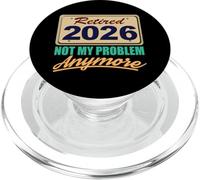 Retraité 2026 pour Hommes et Femmes retraités drôles de Retraite PopSockets PopGrip pour MagSafe