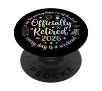 Retraité 2026 Une Retraite Amusante, ce n'est Plus Mon problème PopSockets PopGrip Adhésif