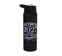 Retraité 2027 : « Ce n'est plus mon problème » Fête de la retraite Stainless Steel Insulated Water Bottle