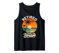 Retraité 2027 Living The Dream Tropical Beach Débardeur