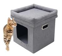 Retraite de chat pliable - Maison de chat pliable - appartement en seau amovible toute la saison - Petite tour imperméable et facile à garder un condominium caché