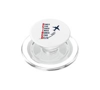 Retraite du Pilote d'avion Alphabet phonétique 2027 à la Retraite PopSockets PopGrip pour MagSafe