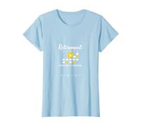 Retraite: Every Day is Saturday Calendar Humour T-Shirt, Femme, Bleu Céleste, M
