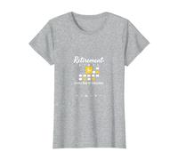 Retraite: Every Day is Saturday Calendar Humour T-Shirt, Femme, Gris Chiné, XL