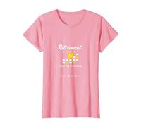 Retraite: Every Day is Saturday Calendar Humour T-Shirt, Femme, Rose, M