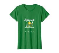 Retraite: Every Day is Saturday Calendar Humour T-Shirt, Femme, Vert Kelly, 3XL