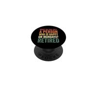 Retraité : fête de Retraite Heureuse Le Lundi PopSockets PopGrip Adhésif