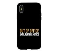 Retraite Hors du Bureau jusqu'à Nouvel Avis Retraite Coque pour iPhone X/XS