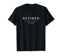 RETRAITÉ J’AI Fini Cadeau de Retraite Minimal T-Shirt